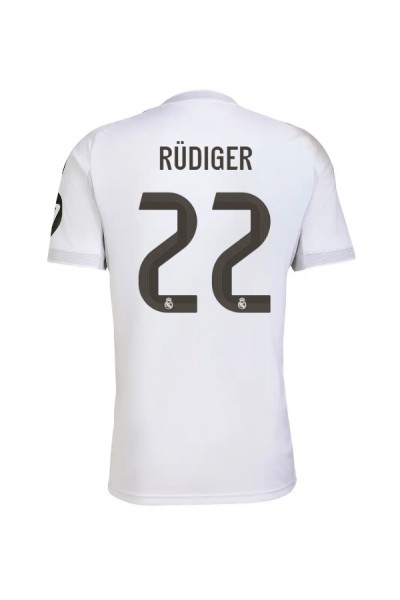 Real Madrid Antonio Rudiger #22 Jalkapallovaatteet Kotipaita 2025-26 Lyhythihainen Real Madrid Antonio Rudiger #22 Jalkapallovaatteet Kotipaita 2025-26 Lyhythihainen